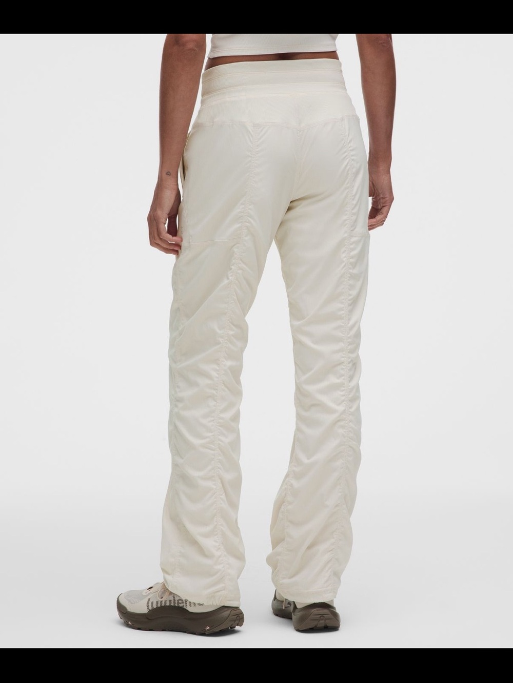 lululemon athletica dance studio mid rise pants in light ivory - Picture 3 of 5